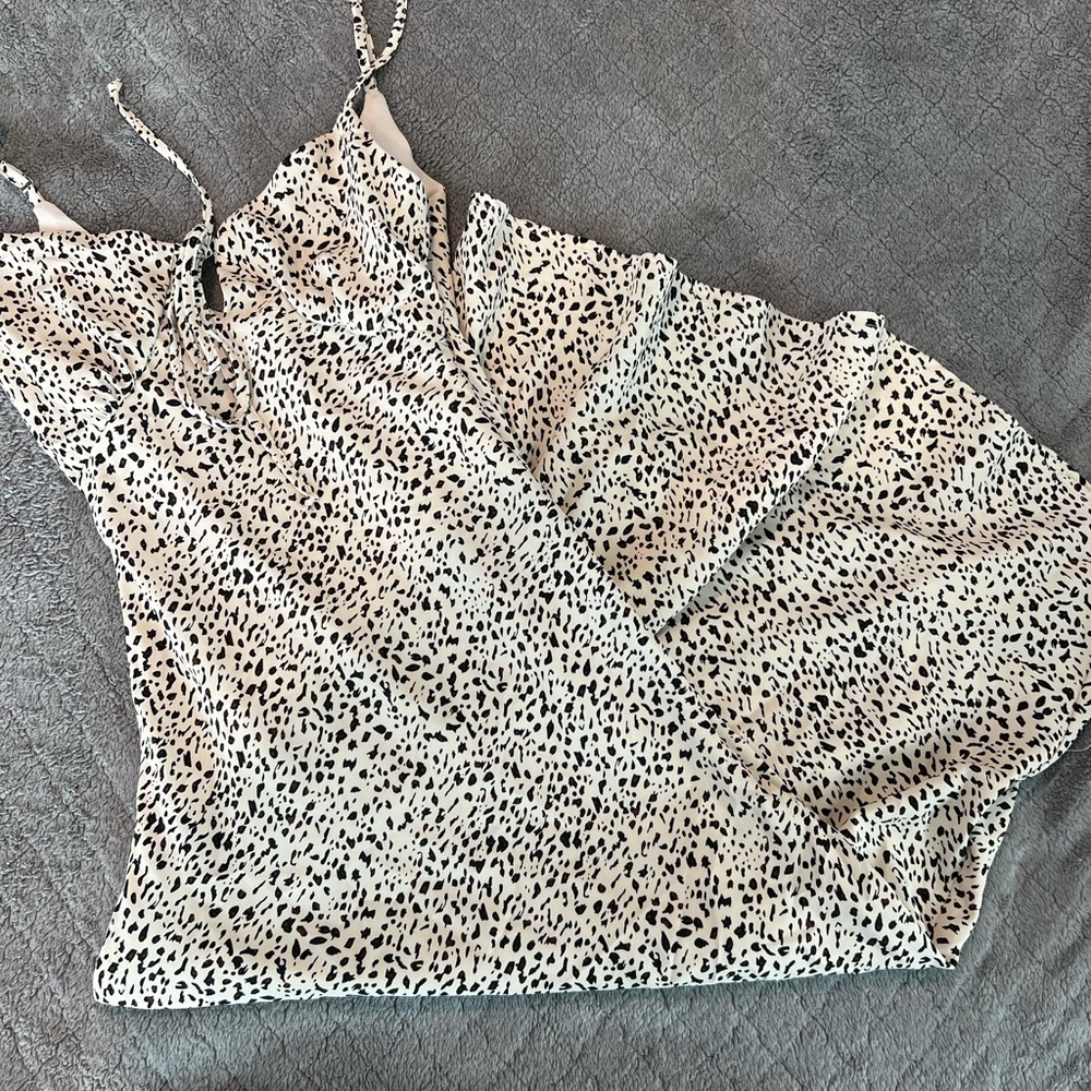 Black and Cream “leopard “ dress